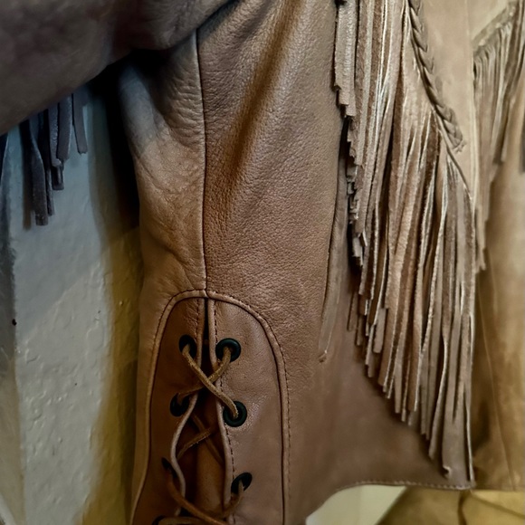 Cowboy Core, Western Festival Leather Fringe Rodeo Jacket - Picture 5 of 8